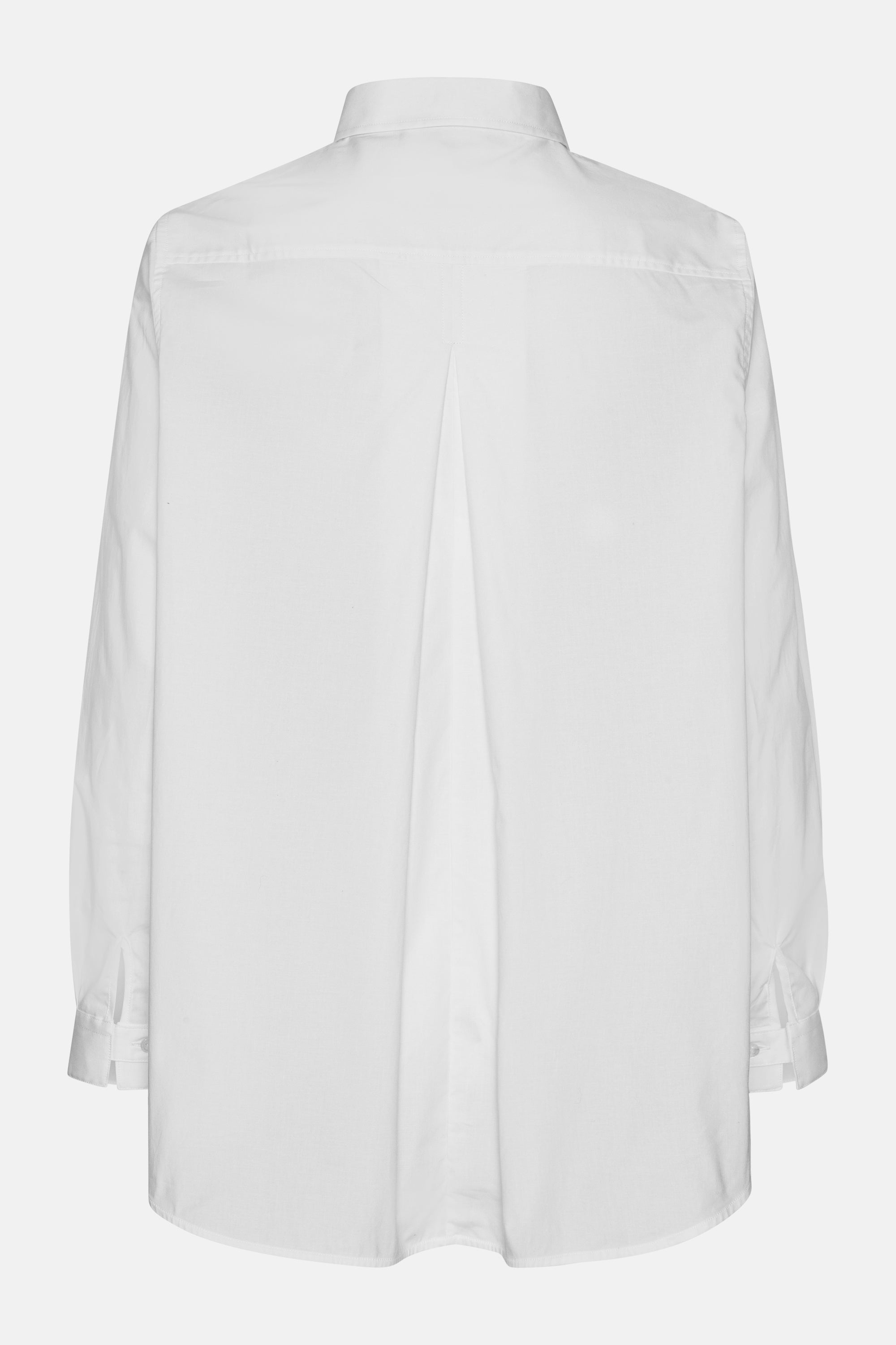 Skjorte Med Fald Bagpå - White